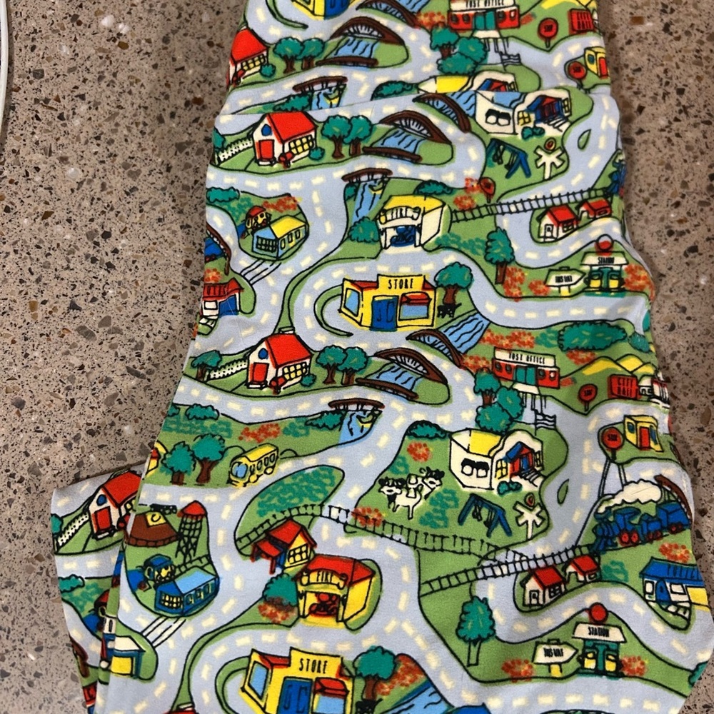 Colorful Town Print Lularoe leggings